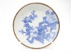 古伊万里　印判手　牡丹　七寸皿